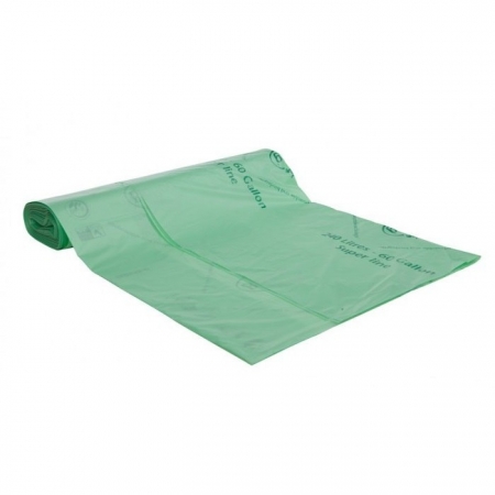 BioBag Worki na odpady organiczne i zmieszane w 100% biodegradowalne i kompostowalne 240L rolka 12 sztuk